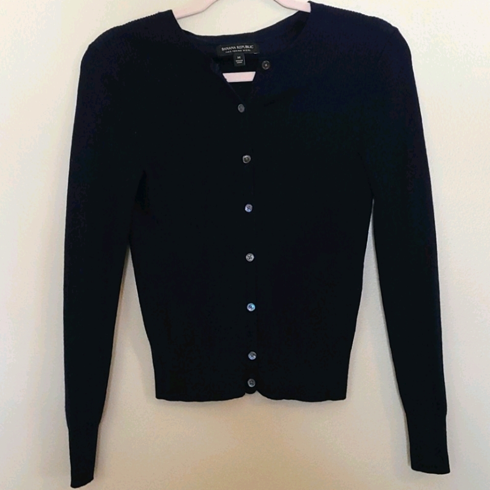 EUC Banana Republic Navy Wool Sweater
